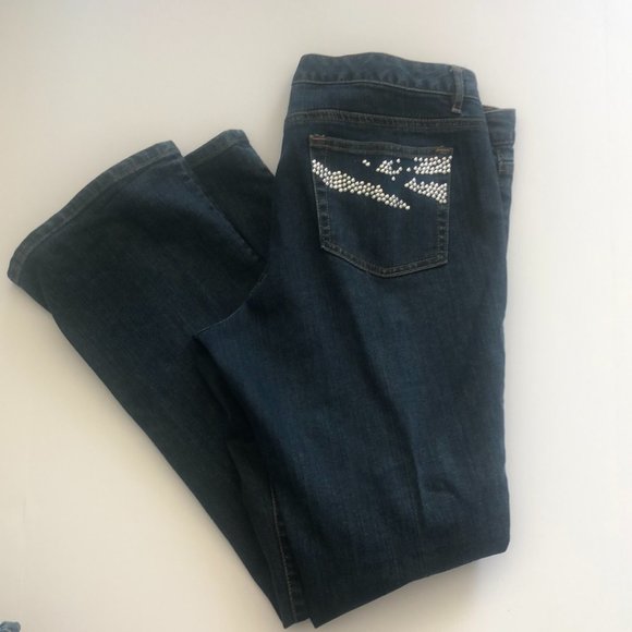 Michael Kors Jeans Woman's Dark Wash Sz.12 - Picture 1 of 10
